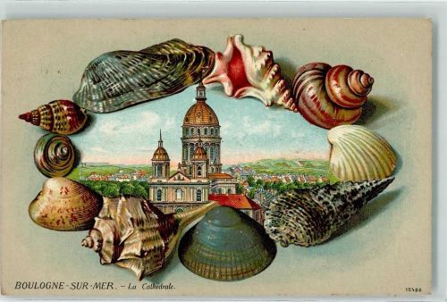 Boulogne-sur-Mer La Cathedrale Kathedrale Muscheln