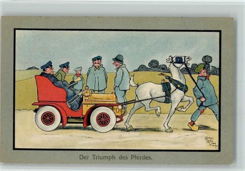 1911 sign Charles Lane Vicary - M. Munk 430 - Der Triumpf des Pferdes