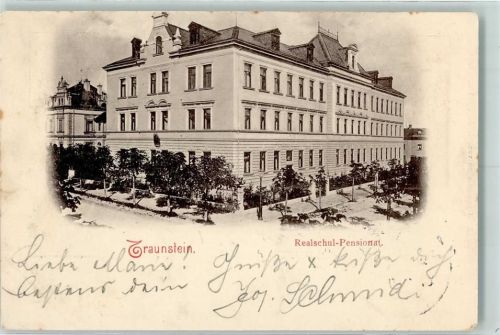 Traunstein Realschul-Pensionat Rückseite Sparz bei Traunstein