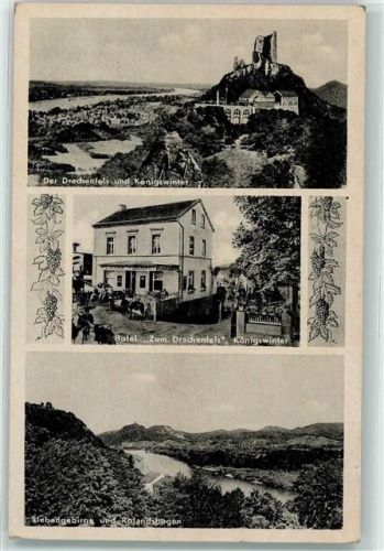 Königswinter Hotel-Gasthaus Zum Drachenfels Drachenfels Siebengebirge Rolandsbogen