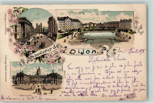 Dijon 1898 Place Darcy L'Hotel de Ville