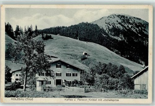 Holzgau Gasthaus Kaffee u. Pension Knittel mit Jöchelspitze