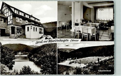 Marienhagen Gast- und Pensionshaus Wettlaufer Speiseraum Aselbucht Schwimmbad