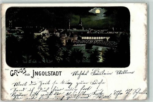 Ingolstadt 1899 Donaubrücke