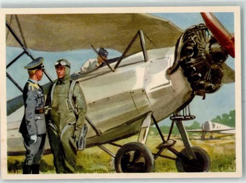 Karte 14 Fertig zum Schulflug AK