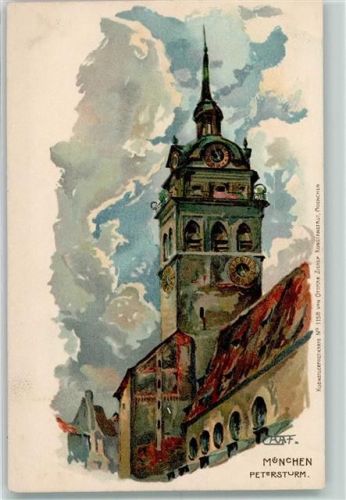 München Petersturm sign