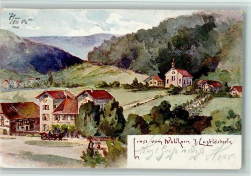 Enzklösterle 1898 Enzkklösterle, Restaurant Waldhorn, gute Erhaltung AK