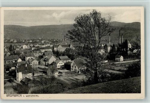 Brombach 1931 Qalmende Schornsteine, Teilansicht , gute Erhaltung AK Verlag Gebr. Metz 103 o/3 LA