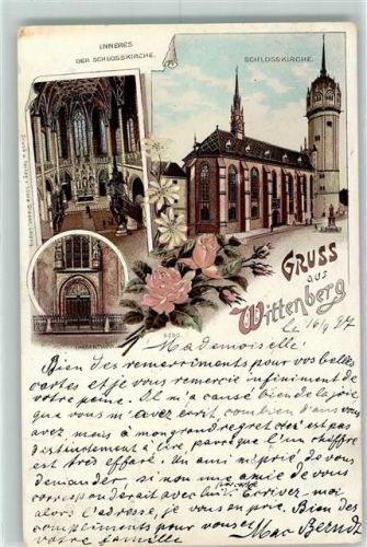 Lutherstadt Wittenberg 1897 Schlosskirche