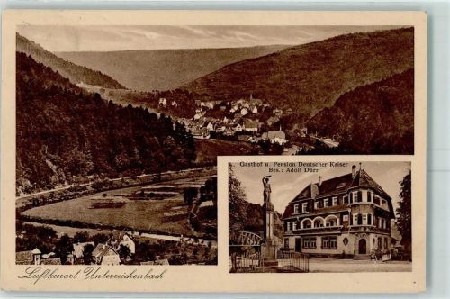 Unterreichenbach Gasthof Pension Deutscher Kaiser Besitzer Adolf Dürr