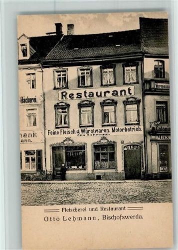 Bischofswerda Fleischerei Restaurant Otto Lehmann