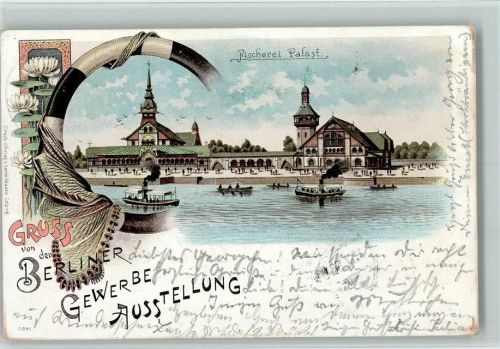 1896 Gruss aus - Fischerei Palast AK