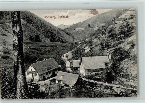 Durbach 1908 Gasthaus zum Hohberg, AK