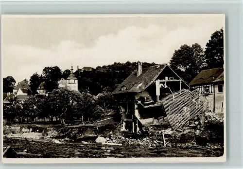 O8302 Bad Gottleuba Unwetterkatastrophe 1927 AK Naturereignis 1927 Foto AK