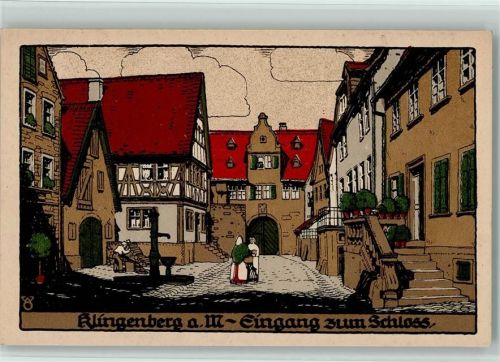 Klingenberg Eingang zum Schloss sign
