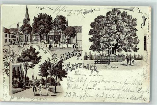 Kevelaer 1900 Kapellen-Platz Kreuzweg Kreuzbaum