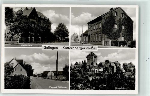 Solingen Katternbergerstraße Kinderheim Ziegelei Stübchen Schule Schloß Burg