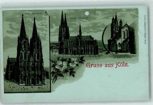 Köln Altstadt-Nord 103 Dom Westseite Südseite St. Martinskirche
