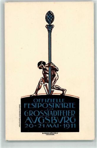 Augsburg Grosstadtfeier 20. - 21. Mai 1911