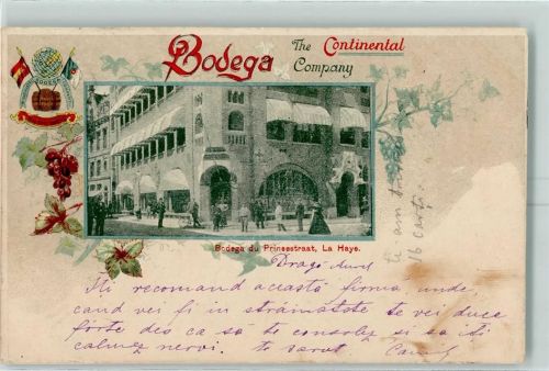 Den Haag 1900 Weinhandlung Bodega du Prinsestraat, La Haye The Continental Company