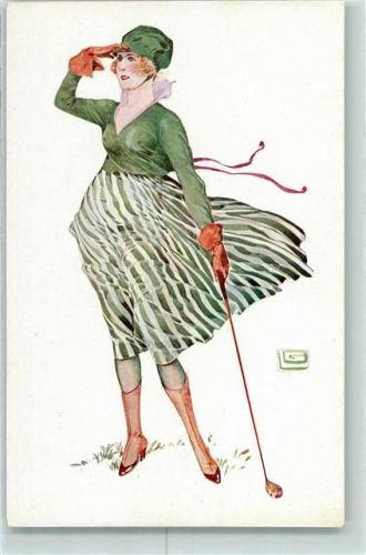 sign. George Leonnec Golf Mode Edition Delta Paris Serie 13-63 Coups de vent