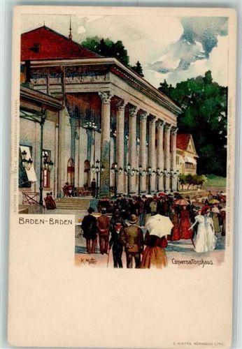 Baden-Baden Velten Verlag 488 Conversationshaus AK