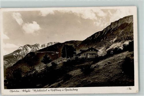 Pfronten 1938 Milchhäusl mit Roßberg