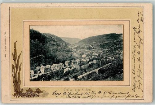 Calw 1903 Bahnlinie