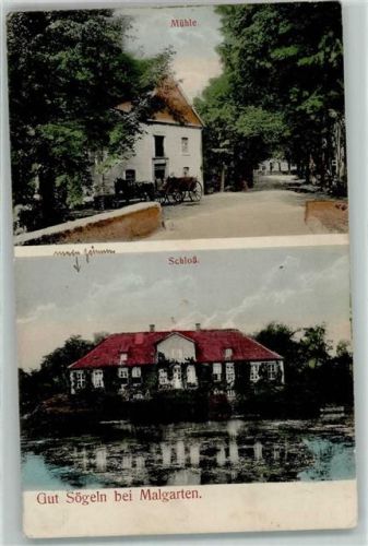49565 W4550 Malgarten 1917 - Mühle Schloss Gut Sögeln