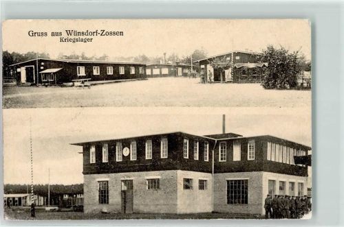15806 O1635 Wünsdorf 1918 - Kriegslager Soldaten