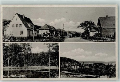 Diekholzen Landpost Diekholzen Teich Dorfstraßen Alfeld und Hildesheim