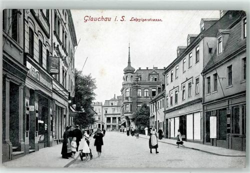 Glauchau Leipzigerstraße Emailleschilder