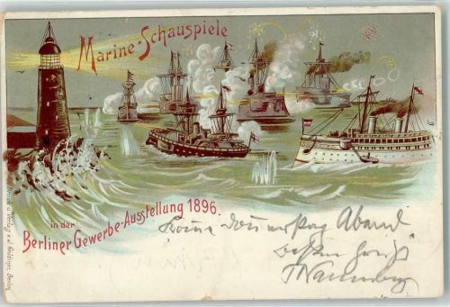 Treptow 1896 Marine Schauspiele Leuchtturm Verlag Goldiner