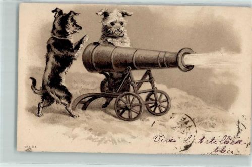 1903 vermenschlicht mit der Kanone schießen AK