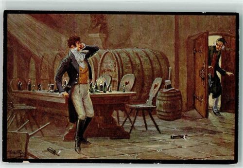 Bremen Ratskeller Hauffs Phantasien VI Weinkeller AK