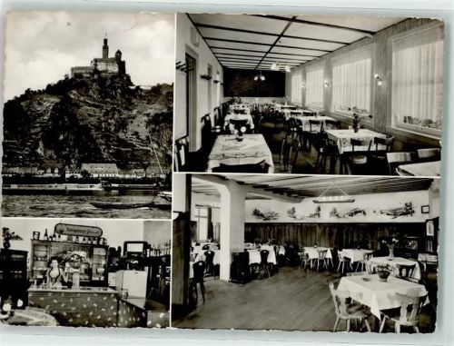 Braubach Gasthaus Zu den vier Jahreszeiten Gastraum Tresen Marksburg