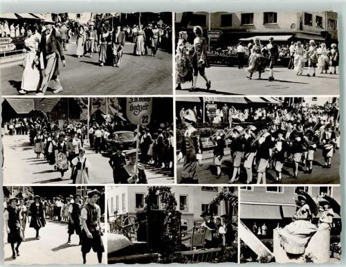 Meschede 1000 Jahre Meschede Festzug 21.06.1959 Spielmannszug Festwagen