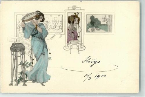 1900 Duftschale Tamborin AK