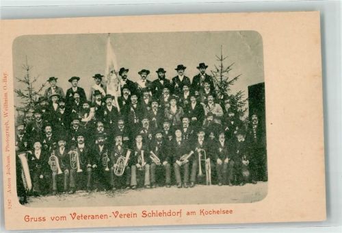 Schlehdorf Veteranen-Verein Gruppenfoto Musikinstrumente