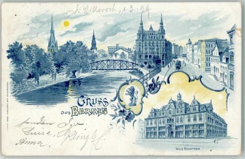Barmen 1899 Neue Concordia Wappen Straßenbahn