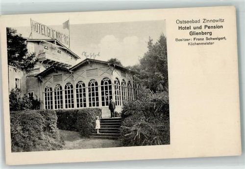 Zinnowitz Hotel Pension Glienberg Mann Mädchen