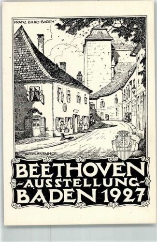 Baden Beethoven Ausstellung Federzeichnung Franz Bilko
