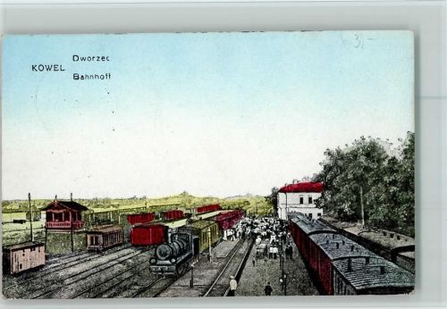 1916 Bahnhof AK Eisenbahn AK good condition