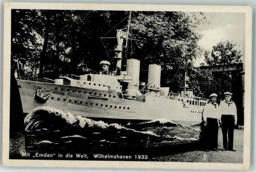 Wilhelmshaven 1933 Modellschiff Kreuzer Emden