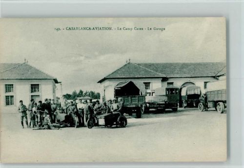 Casablanca Casablanca Aviation- Soldaten - Le Camp Gazes - Le Garage , Motorrad