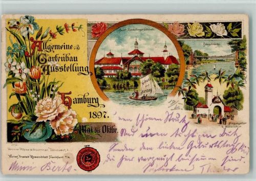 Hamburg 1897 Offizielle Karte Nr. 2 AK