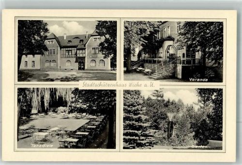 Wiehe Gasthaus Stadtschützenhaus Tanzdiele Veranda Garten