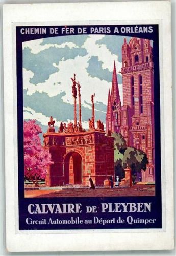 Pleyben Calvaire Circuit Automobile au Depart de Quimper