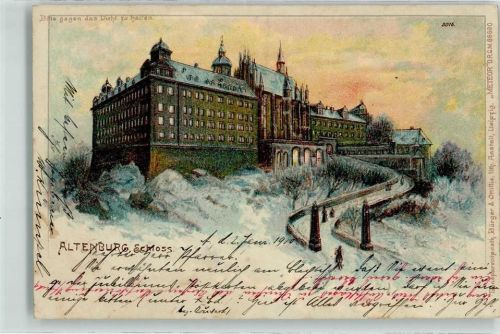 Altenburg 1900 Schloss Berlag Bürger & Ottilie Nr 3015