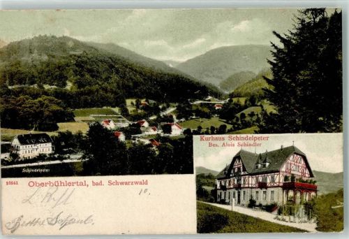 Oberbühlertal 1904 Kurhaus Schindelpeter